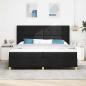 Preview: Boxspringbett mit Matratze Schwarz 200 x 200 cm Stoff