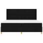 Preview: Boxspringbett mit Matratze Schwarz 200 x 200 cm Stoff