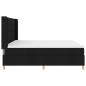 Preview: Boxspringbett mit Matratze Schwarz 200 x 200 cm Stoff
