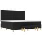 Preview: Boxspringbett mit Matratze Schwarz 200 x 200 cm Stoff