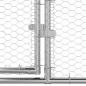 Preview: Hühnerkäfig 2 pcs Silber 400 x 200 x 200 cm Stahl und PE