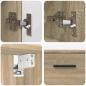 Preview: Badezimmermöbel Set 2 pcs Sonoma Eiche 76,5 x 35 x 64 cm