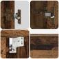 Preview: Badezimmermöbel Set mit Regal 2 pcs Altholz 76,5 x 35 x 64 cm