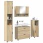 Preview: Badezimmermöbel Set mit Tür 4 pcs Sonoma Eiche 30 x 35 x 192 cm