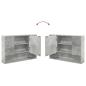 Preview: Badezimmermöbel Set mit Regal 4 pcs Betongrau 30 x 35 x 192 cm