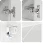 Preview: Badezimmermöbel Set 4 pcs Hochglanz-Weiß 30 x 35 x 192 cm