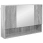 Preview: Badezimmermöbel Set mit Tür 4 pcs Grau Sonoma 30 x 35 x 192 cm