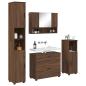 Preview: Badezimmermöbel Set mit Tür 4 pcs Braune Eiche 30 x 35 x 192 cm