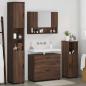 Preview: Badezimmermöbel Set mit Tür 4 pcs Braune Eiche 30 x 35 x 192 cm