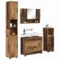 Preview: Badezimmermöbel Set mit Regal 4 pcs Altholz 30 x 35 x 192 cm