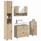 Preview: Badezimmermöbel Set mit Tür 4 pcs Sonoma Eiche 30 x 35 x 192 cm