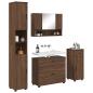 Preview: Badezimmermöbel Set mit Tür 4 pcs Braune Eiche 30 x 35 x 192 cm