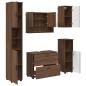 Preview: Badezimmermöbel Set mit Tür 5 pcs Braune Eiche 30 x 35 x 192 cm