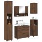 Preview: Badezimmermöbel Set mit Tür 5 pcs Braune Eiche 30 x 35 x 192 cm
