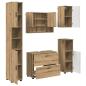 Preview: Badezimmermöbel Set 5 pcs Eiche handwerklich 30 x 35 x 192 cm