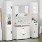 Preview: Badezimmermöbel Set 5 pcs Weiß 30 x 35 x 192 cm Holzwerkstoff