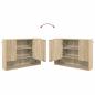 Preview: Badezimmermöbel Set mit Tür 5 pcs Sonoma Eiche 30 x 35 x 192 cm
