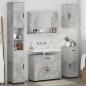 Preview: Badezimmermöbel Set mit Regal 5 pcs Betongrau 30 x 35 x 192 cm