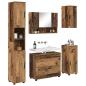 Preview: Badezimmermöbel Set mit Regal 5 pcs Altholz 30 x 35 x 192 cm