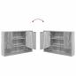 Preview: Badezimmermöbel Set mit Tür 4 pcs Grau Sonoma 30 x 35 x 192 cm