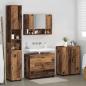 Preview: Badezimmermöbel Set mit Regal 4 pcs Altholz 30 x 35 x 192 cm