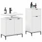 Preview: Badezimmermöbel Set 2 pcs Weiß 39,5 x 36 x 88 cm Holzwerkstoff