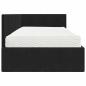 Preview: Eckbettgestell mit Matratze Schwarz 100 x 200 cm Samt