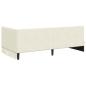 Preview: Eckbettgestell mit Matratze Creme 100 x 200 cm Samt