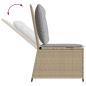 Preview: Gartensofa mit Kissen Beige Poly Rattan