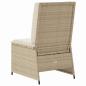 Preview: Gartensofa mit Kissen Beige Poly Rattan