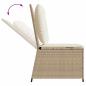 Preview: Gartensofa mit Kissen Beige Poly Rattan