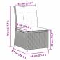 Preview: Gartensofa mit Kissen Beige Poly Rattan