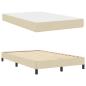 Preview: Boxspringbett mit Matratze Creme 120 x 190 cm Stoff
