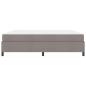 Preview: Boxspringbett Taupe und Schwarz 200 x 200 cm
