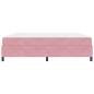 Preview: Bettgestell mit Matratze Rosa und Weiß 200 x 200 cm Samt