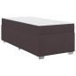Preview: Bettgestell Dunkelbraun 90 x 190 cm Taschenfedern