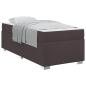 Preview: Bettgestell Dunkelbraun 90 x 190 cm Taschenfedern