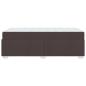 Preview: Bettgestell Dunkelbraun 90 x 190 cm Taschenfedern