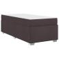 Preview: Bettgestell Dunkelbraun 90 x 190 cm Taschenfedern