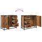 Preview: Badezimmermöbel Set 2 pcs Altholz 65 x 33 x 60 cm Holzwerkstoff