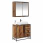 Preview: Badezimmermöbel Set 2 pcs Altholz 65 x 33 x 60 cm Holzwerkstoff
