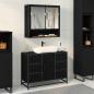 Preview: ARDEBO.de - Badezimmermöbel Set 2 pcs Schwarze Eiche 80 x 33 x 60 cm