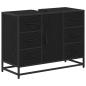 Preview: Badezimmermöbel Set 2 pcs Schwarze Eiche 80 x 33 x 60 cm