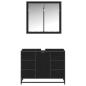 Preview: Badezimmermöbel Set 2 pcs Schwarze Eiche 80 x 33 x 60 cm