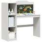 Preview: Kreidetafel Schreibtisch Weiß 120 x 45 x 118.5 cm Holzwerkstoff