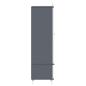 Preview: Kreidetafel Kleiderschrank mit Tür Grau und Weiß Holzwerkstoff