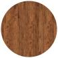 Preview: Tischplatte Dunkelbraun Ø 90 x 4 cm Massives Eichenholz