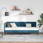 Preview: Eckbettgestell mit Kopfteil Blau 80 x 200 cm Samt