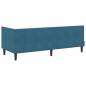 Preview: Eckbettgestell mit Kopfteil Blau 80 x 200 cm Samt
