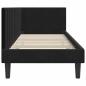 Preview: Eckbettgestell mit Kopfteil Schwarz 80 x 200 cm Samt